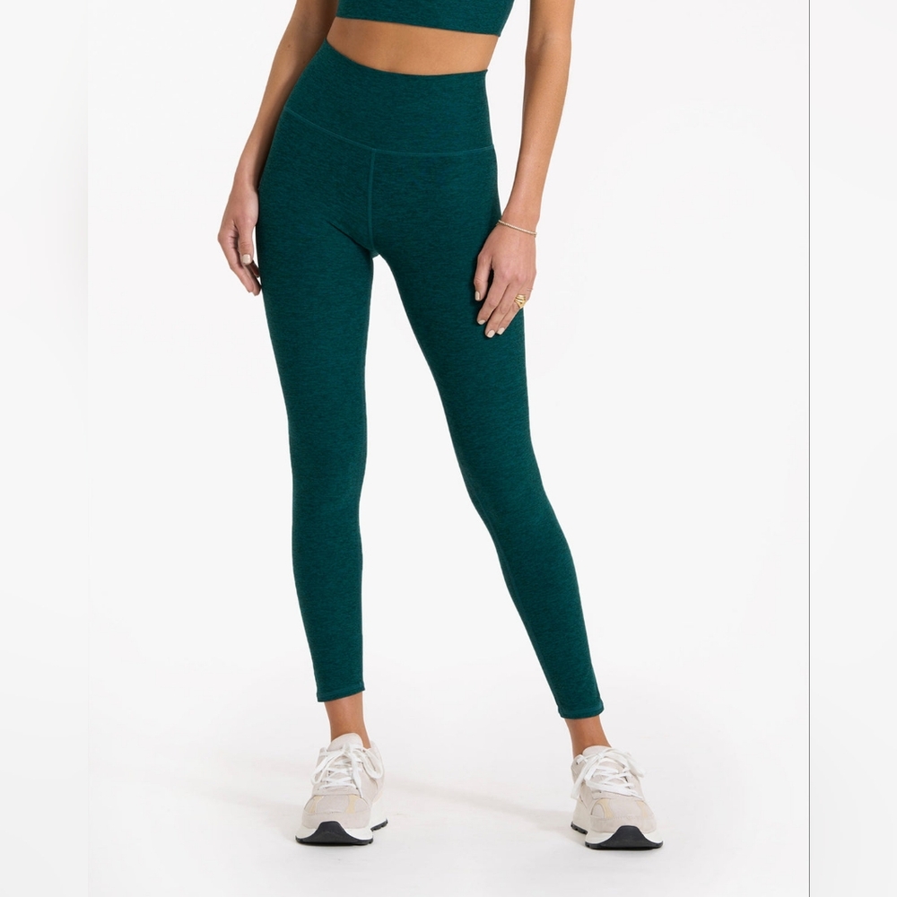VUORI Clean Elevation Legging in Jade Heather Green Size L